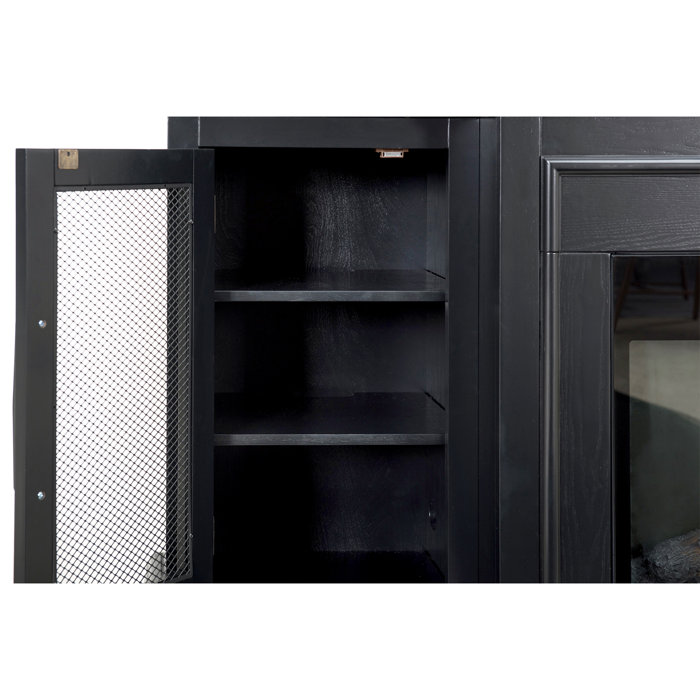 Canora Grey Eastham TV Stand for TVs up to 78" with Electric Fireplace